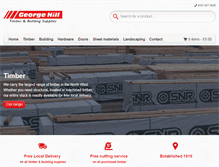 Tablet Screenshot of georgehill-timber.co.uk